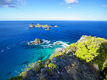 Small islands off coast of Lord Howe Island, Lord Howe Island, New South Wales, Australia