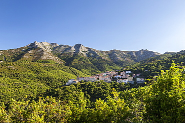 The village of San Piero in Campo at the foot of Monte Capanne, Elba Island, Livorno Province, Tuscany, Italy, Europe