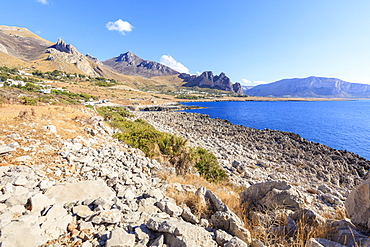 Beach of Isulidda, San Vito Lo Capo, province of Trapani, Sicily, Italy, Mediterranean, Europe