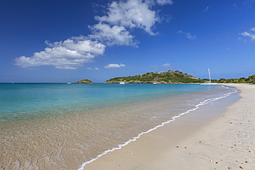 Deep Bay, a beach on the island of Antigua, Leeward Islands, West Indies, Caribbean, Central America