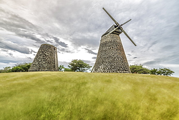 Betty's Hope in Antigua, a sugar plantation which provided livelihood for many generations of Antiguans, now a museum, St. Johns, Antigua, Leeward Islands, West Indies, Caribbean, Central America