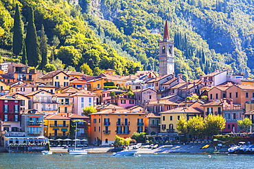 The iconic village of Varenna on the shore of Lake Como, Lecco province, Lombardy, Italian Lakes, Italy, Europe