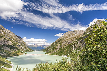 The Avio Lakes in the Avio Valley in the Adamello Park, Valcamonica, Lombardy, Italy, Europe