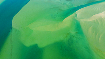 Aerial of the Langebaan Lagoon Marine Protected Area, West Coast National Park, Western Cape Province, South Africa, Africa