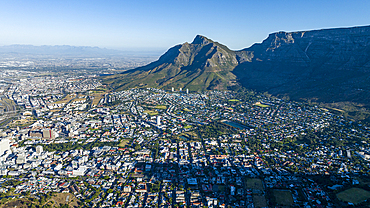 Aerial of Cape Town, South Africa, Africa