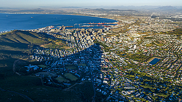 Aerial of Cape Town, South Africa, Africa