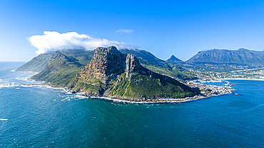 Aerial of Hout Bay, Cape Town, Cape Peninsula, South Africa, Africa