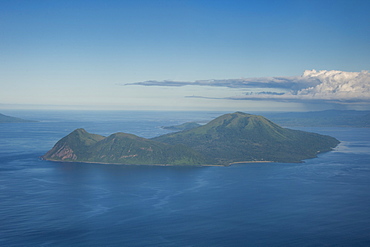 Aerial of Tongoa island, Shepherd Islands, Vanuatu, Pacific