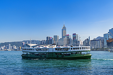 Star Ferry in Victoria harbour, Hong Kong, China, Asia