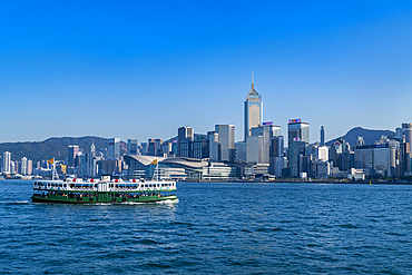 Star Ferry in Victoria harbour, Hong Kong, China, Asia