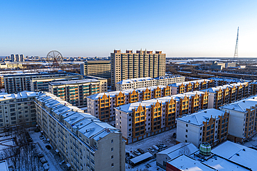 View over Heihe, Heilongjiang, China, Asia