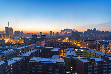 Sunrise over Harbin, Heilongjiang, China, Asia