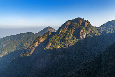 Sunset at The Taoist Sanqing Mountain, UNESCO World Heritage Site, Jiangxi, China, Asia