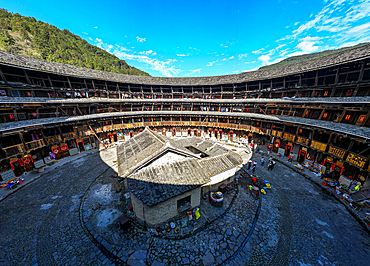 Yuchang Fujian Fujian Tulou, rural dwelling of the Hakka, Fujian, China, Asia