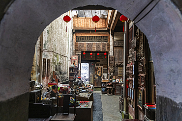 Merchant house in Xidi historic ancient village, UNESCO World Heritage Site, Xidi, Anhui, China, Asia