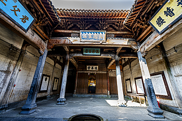 Old temple, Xidi historic ancient village, UNESCO World Heritage Site, Xidi, Anhui, China, Asia