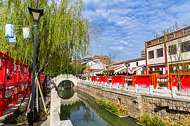 Little stream in the historic center of Zhangzhou, Fujian, China, Asia