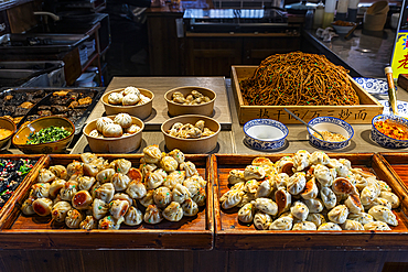 Local food in Zhouzhuang water town, Jiangsu, China, Asia