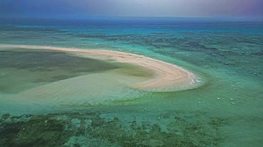 Aerial of Taketomi Island National Park, Ishigaki, Yaeyama island group, Japan, Asia