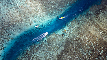 Aerial of Kabira Bay, Ishigaki, Yaeyama island group, Japan, Asia