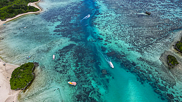 Aerial of Kabira Bay, Ishigaki, Yaeyama island group, Japan, Asia