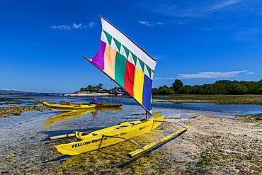 Traditional sailing boat, Grande Santa Cruz Island, Zamboanga, Mindanao, Philippines, Southeast Asia, Asia