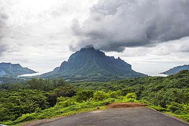 Belvedere Overlook, Moorea, Society Islands, French Polynesia, Pacific