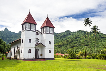 Haapiti Catholic Church, Moorea, Society Islands, French Polynesia, Pacific