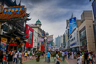 Pedestrian zone of Shenyang, Lianoning, China, Asia