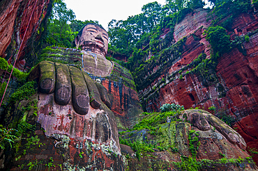 Leshan Giant Buddha, the largest stone Buddha on earth, Mount Emei Scenic Area, UNESCO World Heritage Site, Leshan, Sichuan, China, Asia