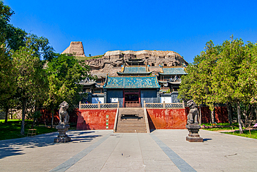 The Yungang Grottoes, ancient Buddhist temple grottoes, UNESCO World Heritage Site, Shanxi, China, Asia