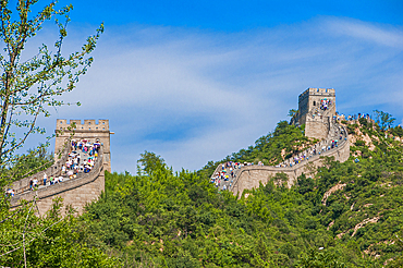 The Great Wall of China, UNESCO World Heritage Site, at Badaling, China, Asia