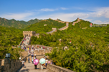 The Great Wall of China, UNESCO World Heritage Site, at Badaling, China, Asia