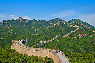 The Great Wall of China, UNESCO World Heritage Site, at Badaling, China, Asia