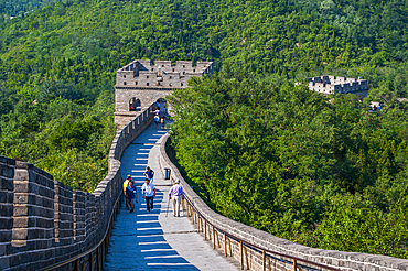 The Great Wall of China, UNESCO World Heritage Site, at Badaling, China, Asia