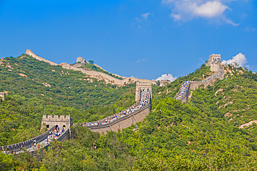 The Great Wall of China, UNESCO World Heritage Site, at Badaling, China, Asia