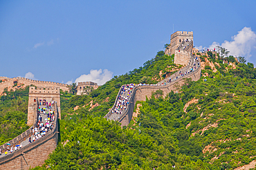 The Great Wall of China, UNESCO World Heritage Site, at Badaling, China, Asia