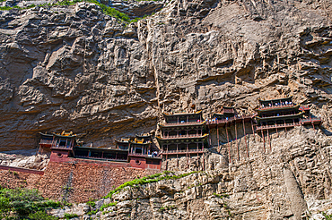 The Hanging Monastery, Xuakong Si, near Datong, Shanxi, China, Asia