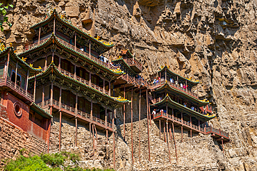 The Hanging Monastery, Xuakong Si, near Datong, Shanxi, China, Asia