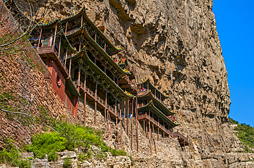 The Hanging Monastery, Xuakong Si, near Datong, Shanxi, China, Asia