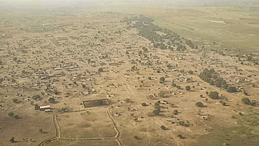 Aerial of Wau, Western Bahr el Ghazal, South Sudan, Africa