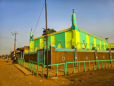 Colourful Mosque, Wau, Western Bahr el Ghazal, South Sudan, Africa