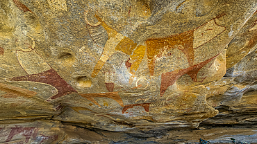 Rock art paintings of Laas Geel, near Hargeisa, Somaliland, Somalia, Africa