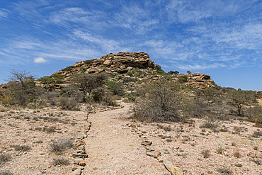 Rock art paintings site of Laas Geel, near Hargeisa, Somaliland, Somalia, Africa