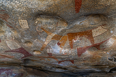 Rock art paintings of Laas Geel, near Hargeisa, Somaliland, Somalia, Africa