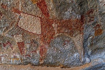 Rock art paintings of Laas Geel, near Hargeisa, Somaliland, Somalia, Africa