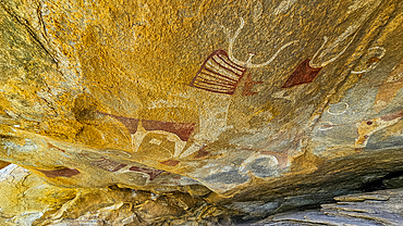 Rock art paintings of Laas Geel, near Hargeisa, Somaliland, Somalia, Africa