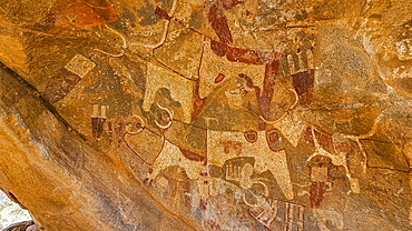 Rock art paintings of Laas Geel, near Hargeisa, Somaliland, Somalia, Africa