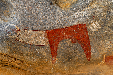 Rock art paintings of Laas Geel, near Hargeisa, Somaliland, Somalia, Africa