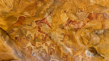 Rock art paintings of Laas Geel, near Hargeisa, Somaliland, Somalia, Africa